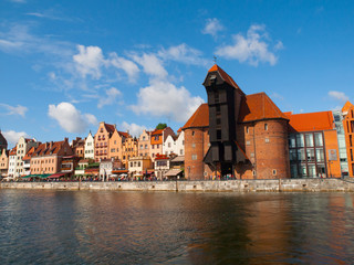 Motlawa riverside in Gdansk