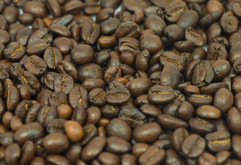 Coffee beans background