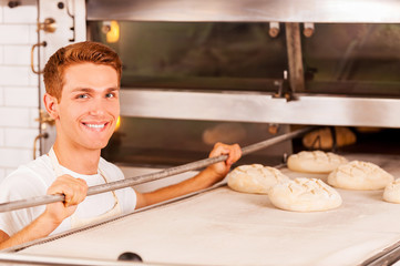 Confident baker.