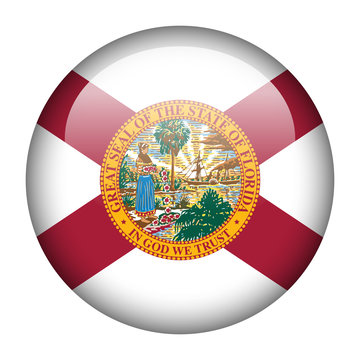 Flag button - Florida