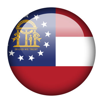 Flag button - Georgia
