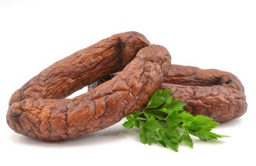 slightly dried sausage