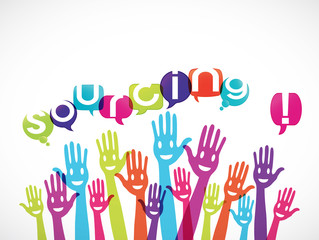 groupe mains souriantes : sourcing