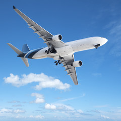 Jet in a clear blue sky
