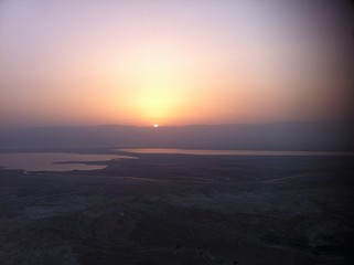 dead sea sunrise