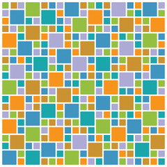 Colorful square tile wallpaper, vector format