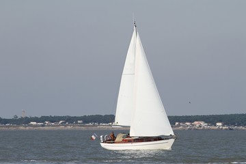 Fototapeta premium voilier sur la côte atlantique