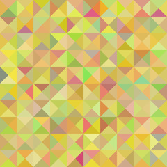 Abstract background with yellow triangles. Raster