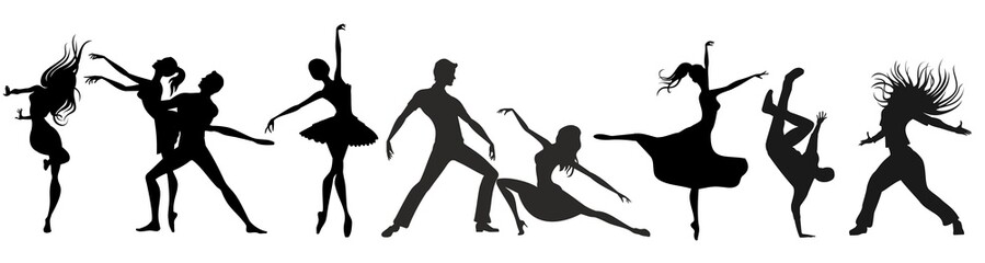 dancers silhouettes