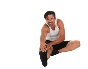 Man Stretching