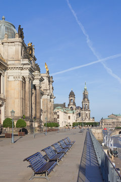 Dresden - Germany - Bruehlsche Terrasse
