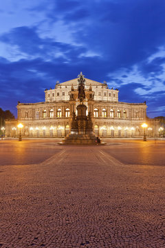 Dresden - Germany - Semper opera at twilight