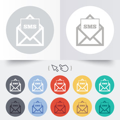Mail icon. Envelope symbol. Message sign.