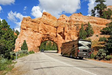 Highway Tunnel at Red Canyon in Utah