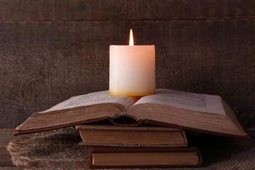 Books and candle