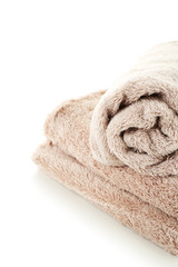 Towels isolated on white
