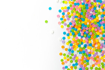 Background Rainbow Colored Sprinkles