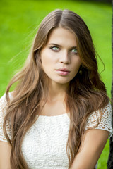 Naklejka premium Young beautiful woman