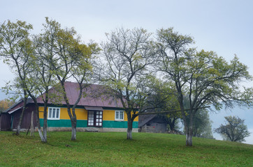 Fototapeta na wymiar House in the mountain village