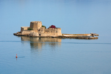 Bourtzi castle in Peloponnese, Greece.