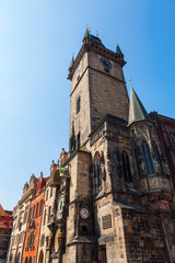 Fototapeta na wymiar Rathausturm in der Altstadt von Prag