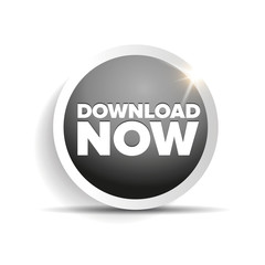 Download now button with shine