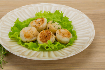 Grilled scallops