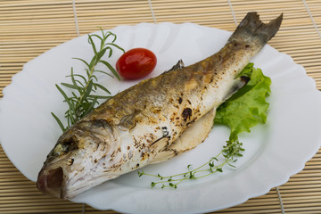 Grilled seabass