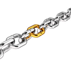 Fototapeta premium Unique link in a chain