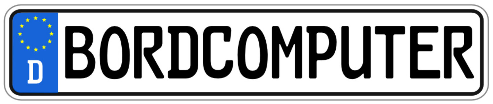 Bordcomputer Schild #140928-svg15