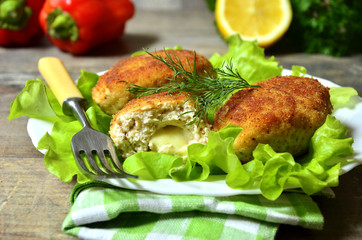 Сhicken cutlet.