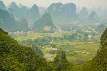 Typical landscape in Yangshuo Guilin, China - 70815336