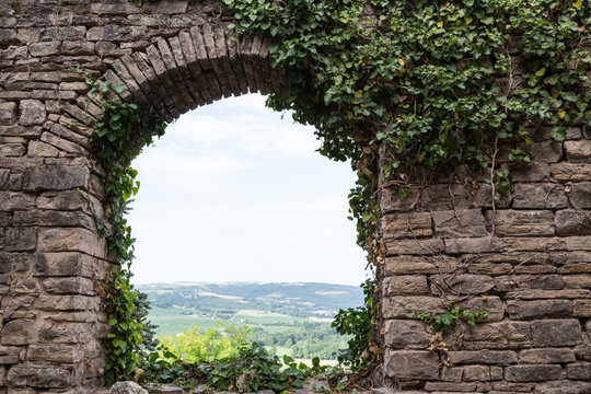 Arched View from France's Cordes-sur-Ciel