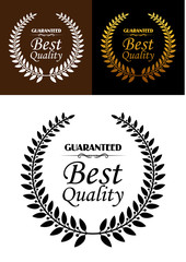 Best quality guaranteed label or emblem