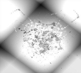 Ink blot collection isolated on white background