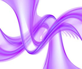 Purple color wave on white background