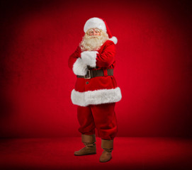 Santa Claus looking at camera