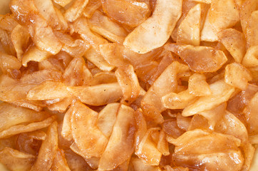 Apple filling ready to make apple pies