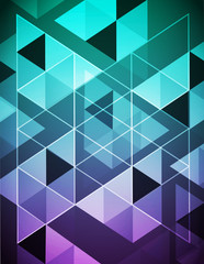 Colorful Abstract Triangles Background