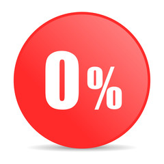 0 percent web icon