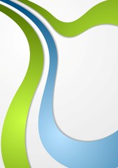 Corporate wavy vector background