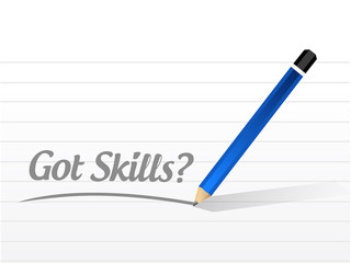 got skills message illustration design