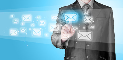 Businessman email concept