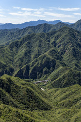 China, Juyongguan. Road in the mountains