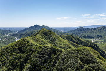 China, Juyongguan. Mountain landscape near Beijing