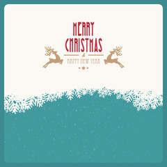 merry christmas snowflakes winter background
