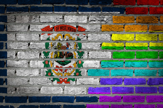 Dark brick wall - LGBT rights - West Virginia