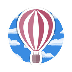 Naklejka premium Hot Air Balloon