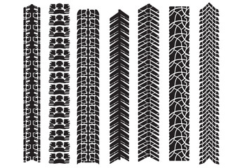 tire track vector elements for design