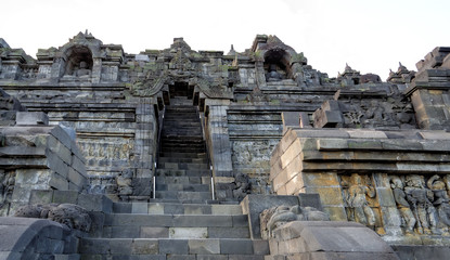 Borobudur in Java in Indonesia